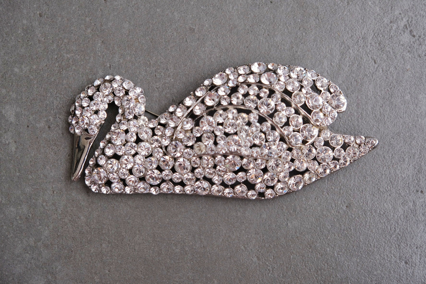 SONIA RYKIEL statement massive Vinatge Swan Brooch Pin