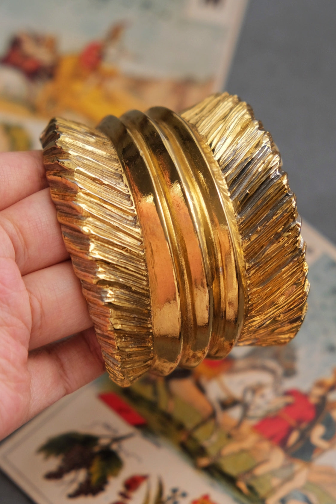 JEAN LOUIS SCHERRER Vintage massive size ribbon bracelet Vintage bracelet/cuff
