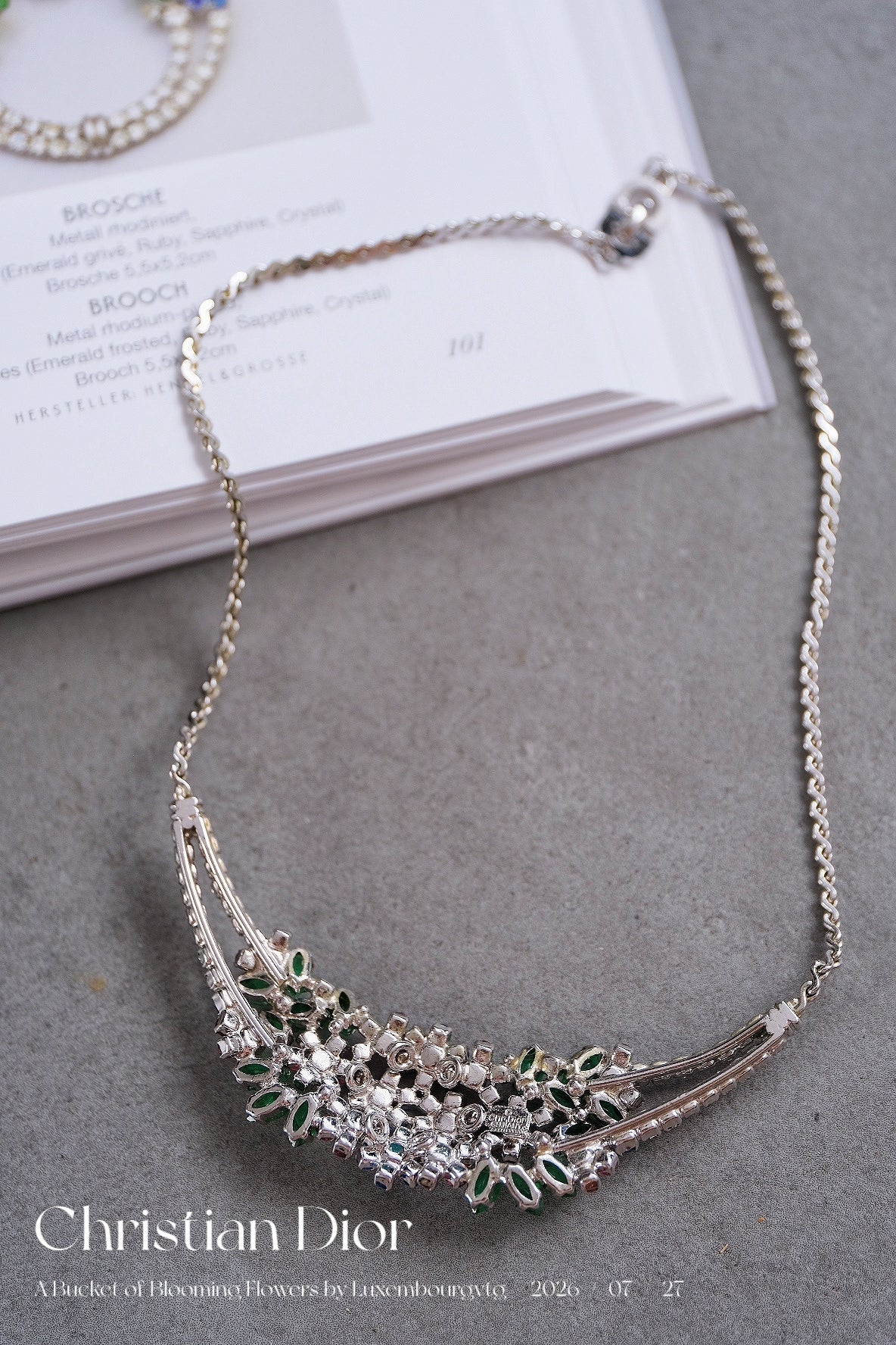 Christian Dior Flower Buckets Necklace