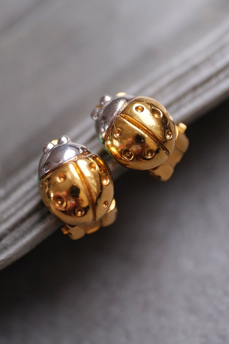 Lanvin Germany ladybug earclips Vintage Earrings