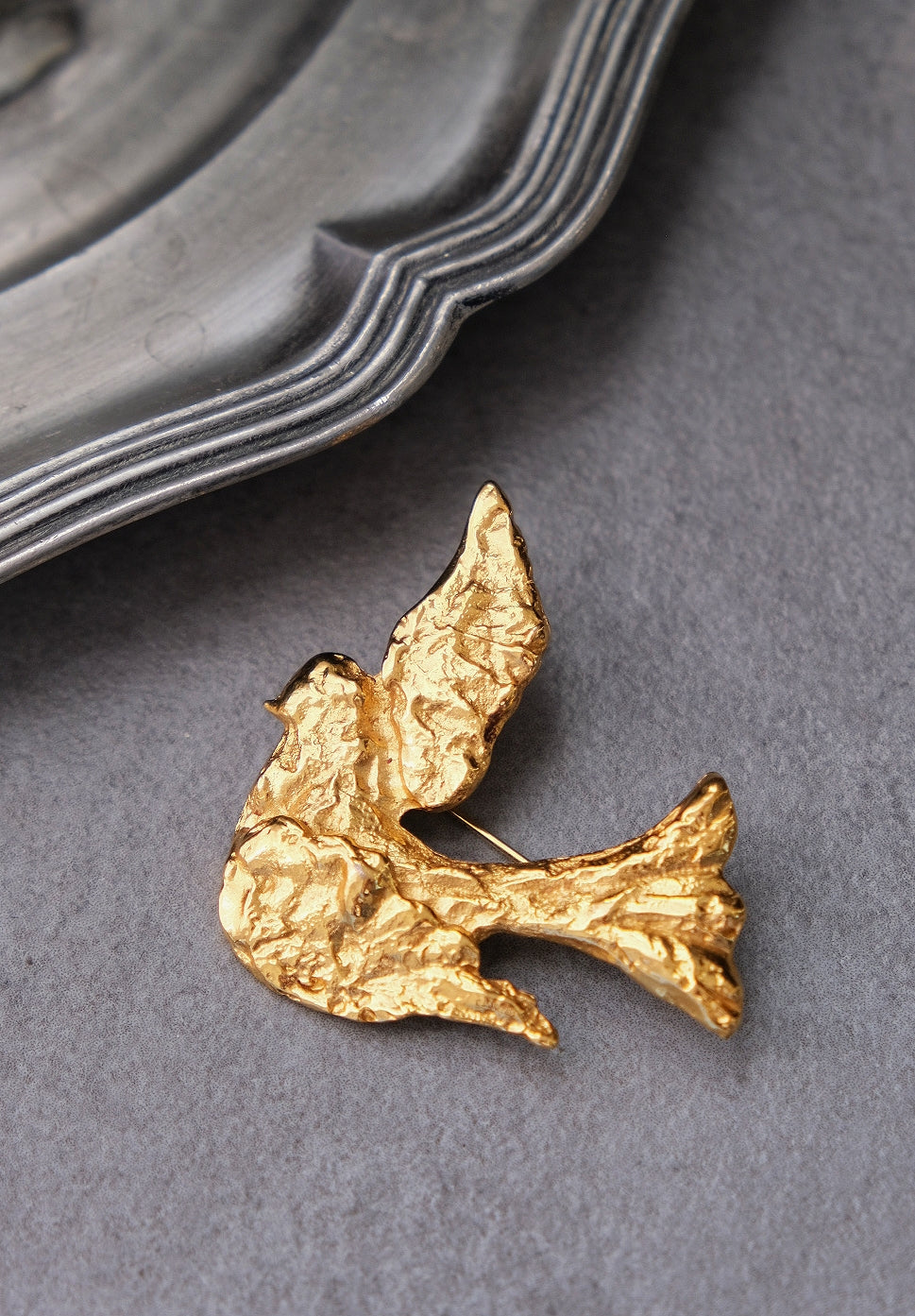 Yves Saint Laurent YSL Dove Brooch Vintage Brooch