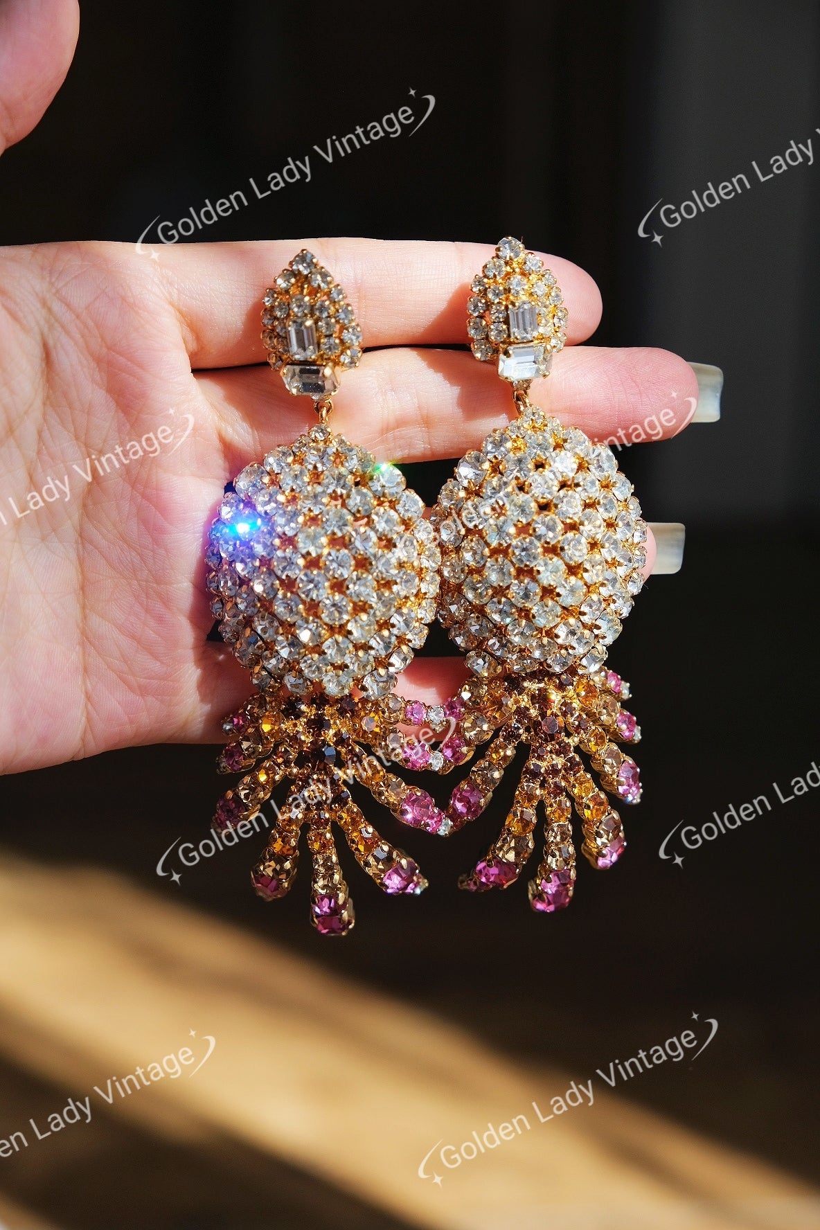 Christian Dior Haute Couture 1992 Pineapple earclips