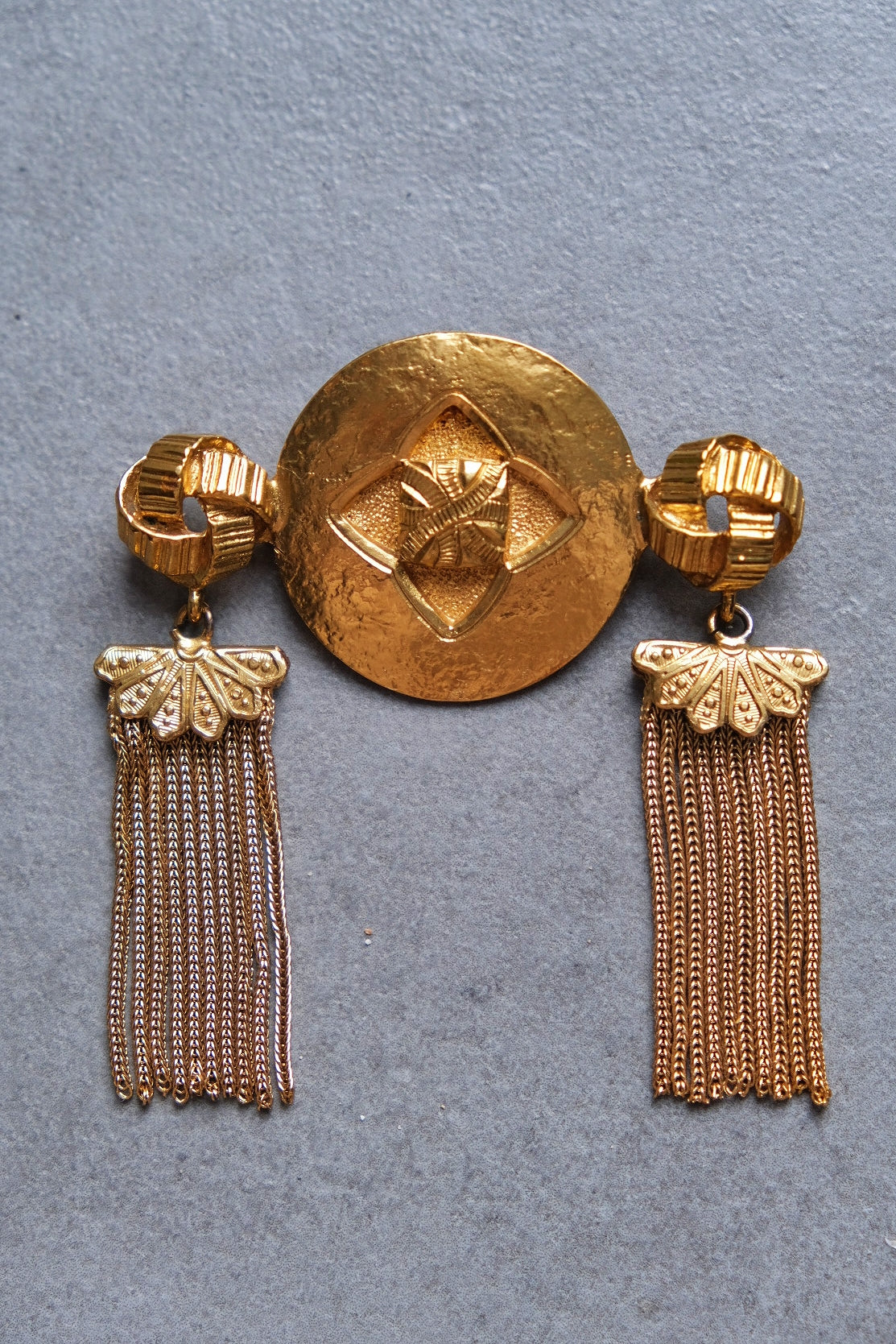 Yves Saint Laurent YSL Tassel Brooch French Vintage pin Vintage Brooch