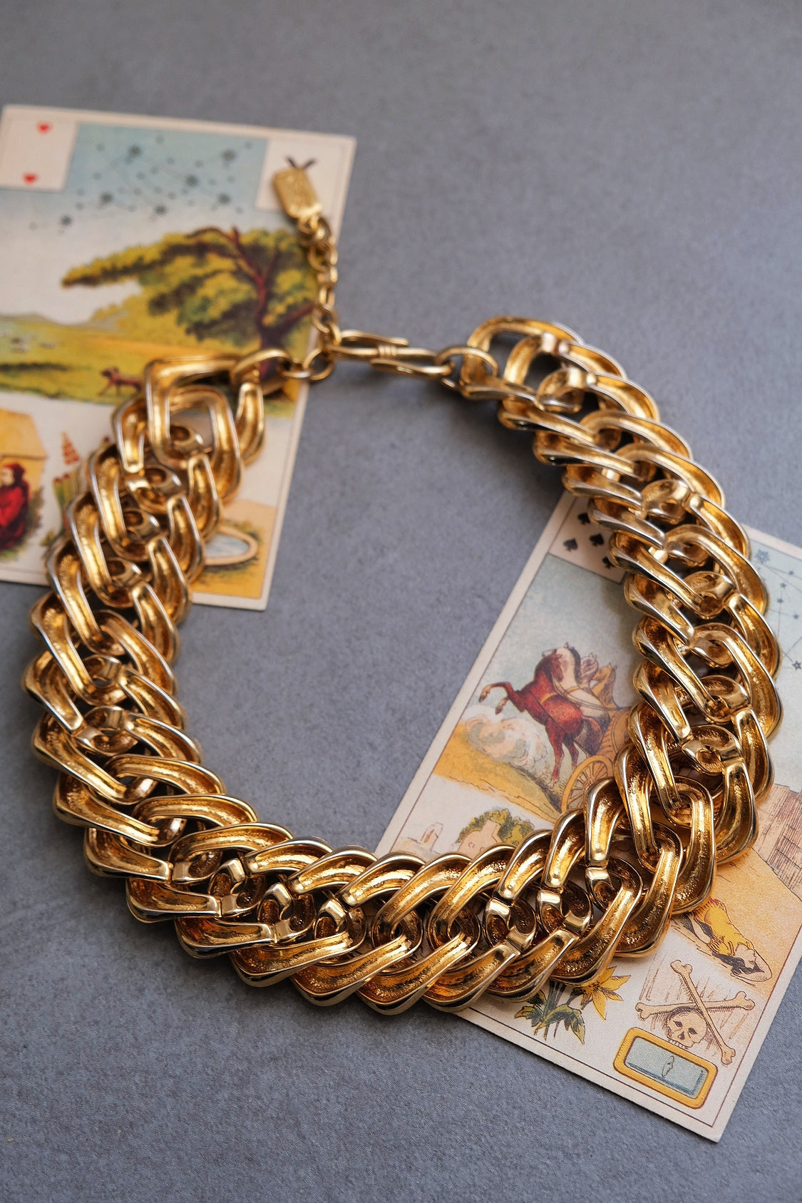 Yves Saint Laurent YSL massive vintage chain necklace