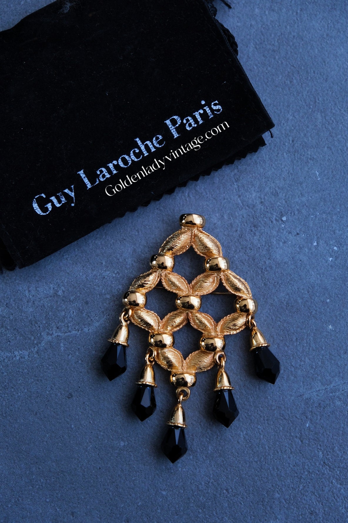 GUY LAROCHE Massive Size Tassel Vintage Brooch