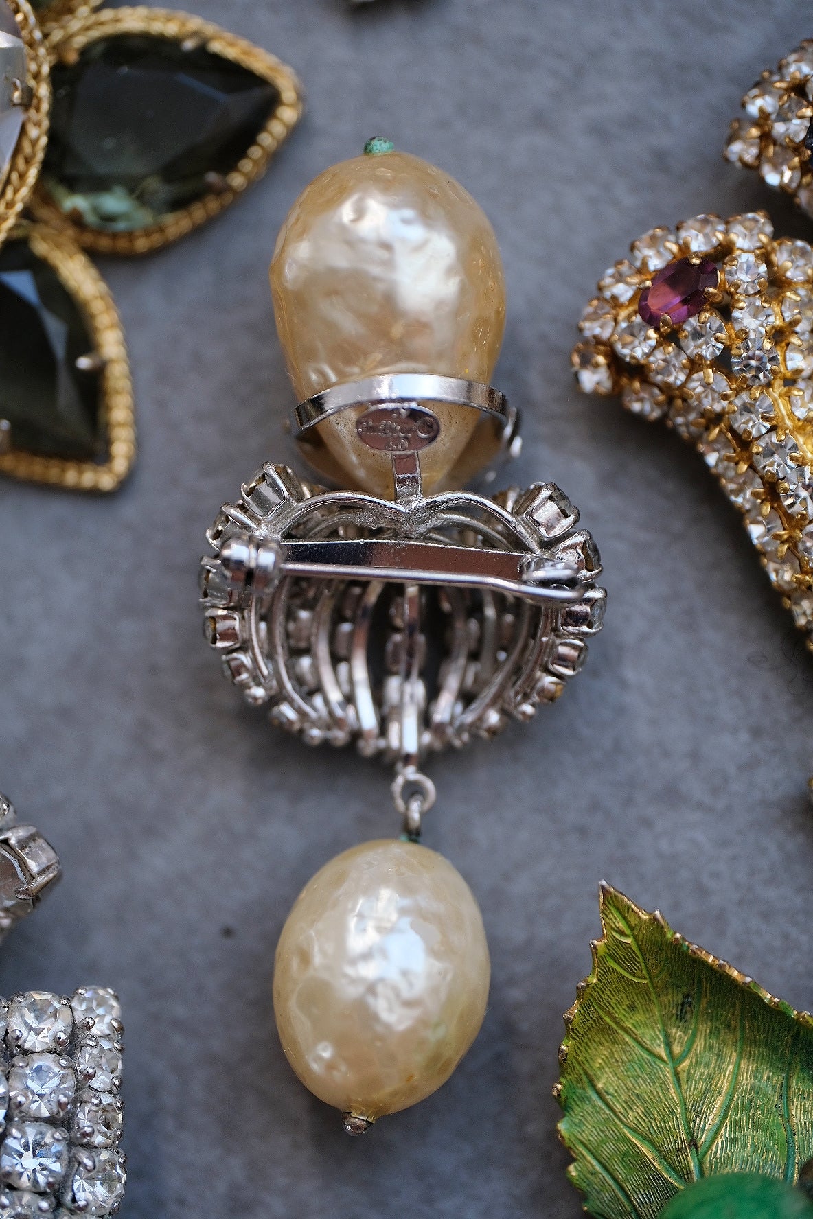 Christian Dior 1960 Imitation Pearl Brooch