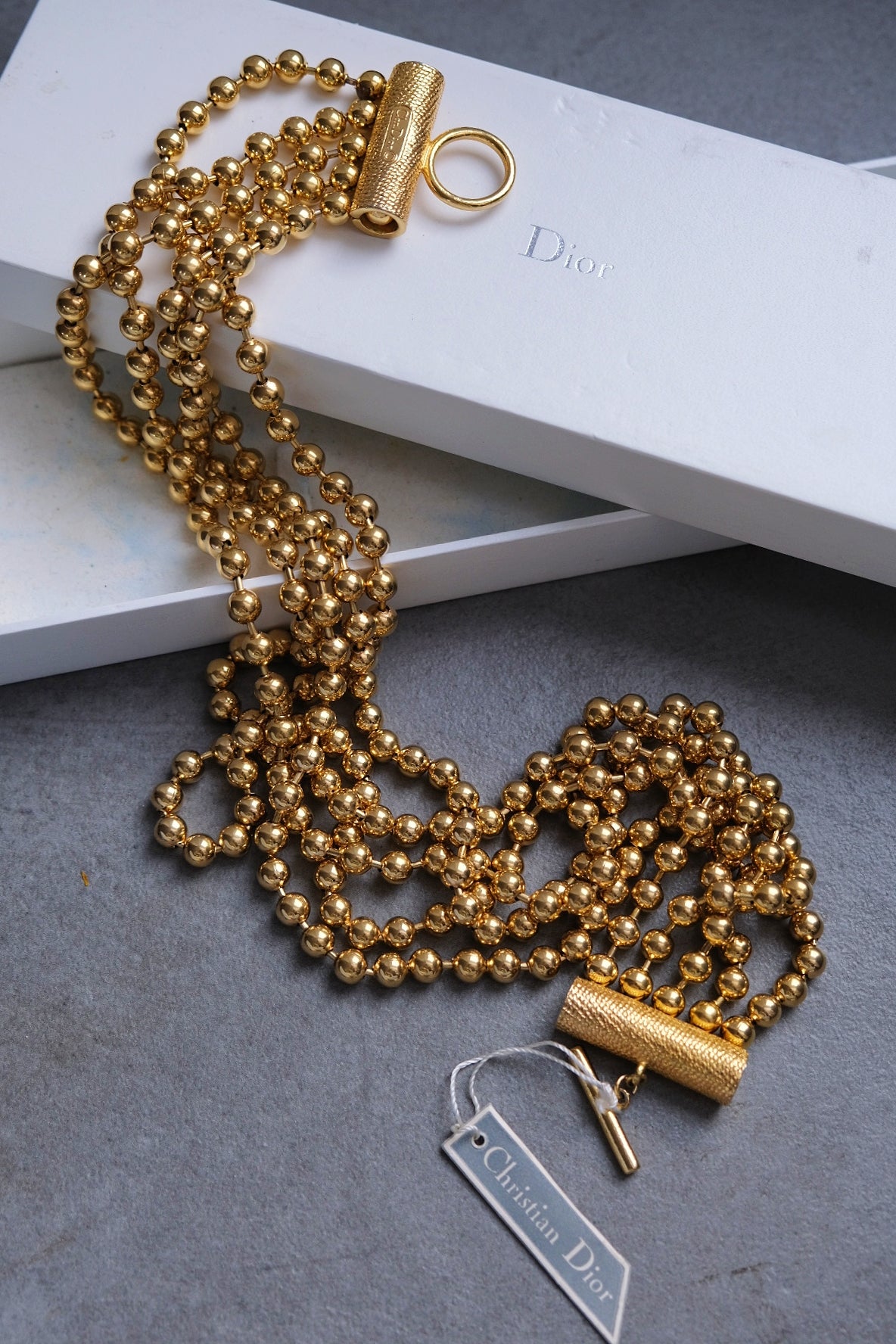 CHRISTIAN DIOR 1970s statement chocker necklace French Vintage necklace