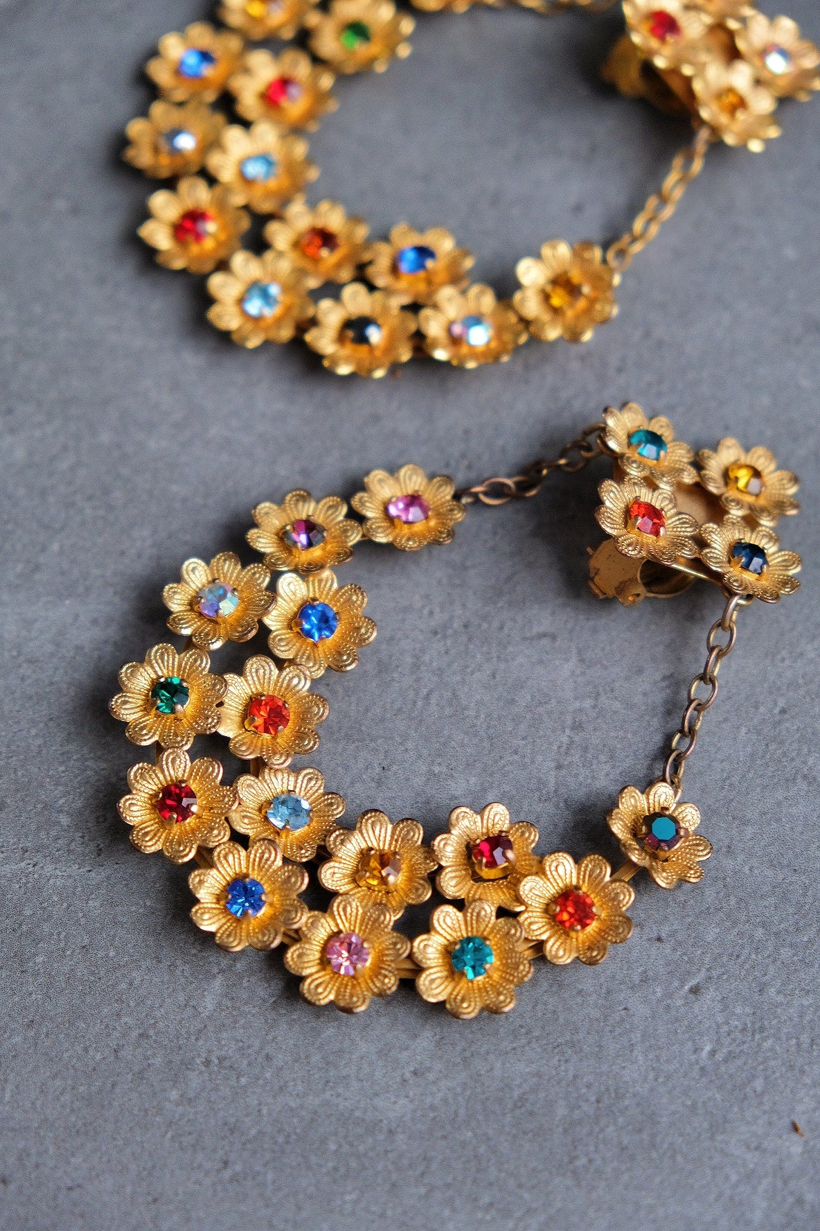 Scooter Paris Massive Size Flower Bucket statement earrings French Vintage Earclips