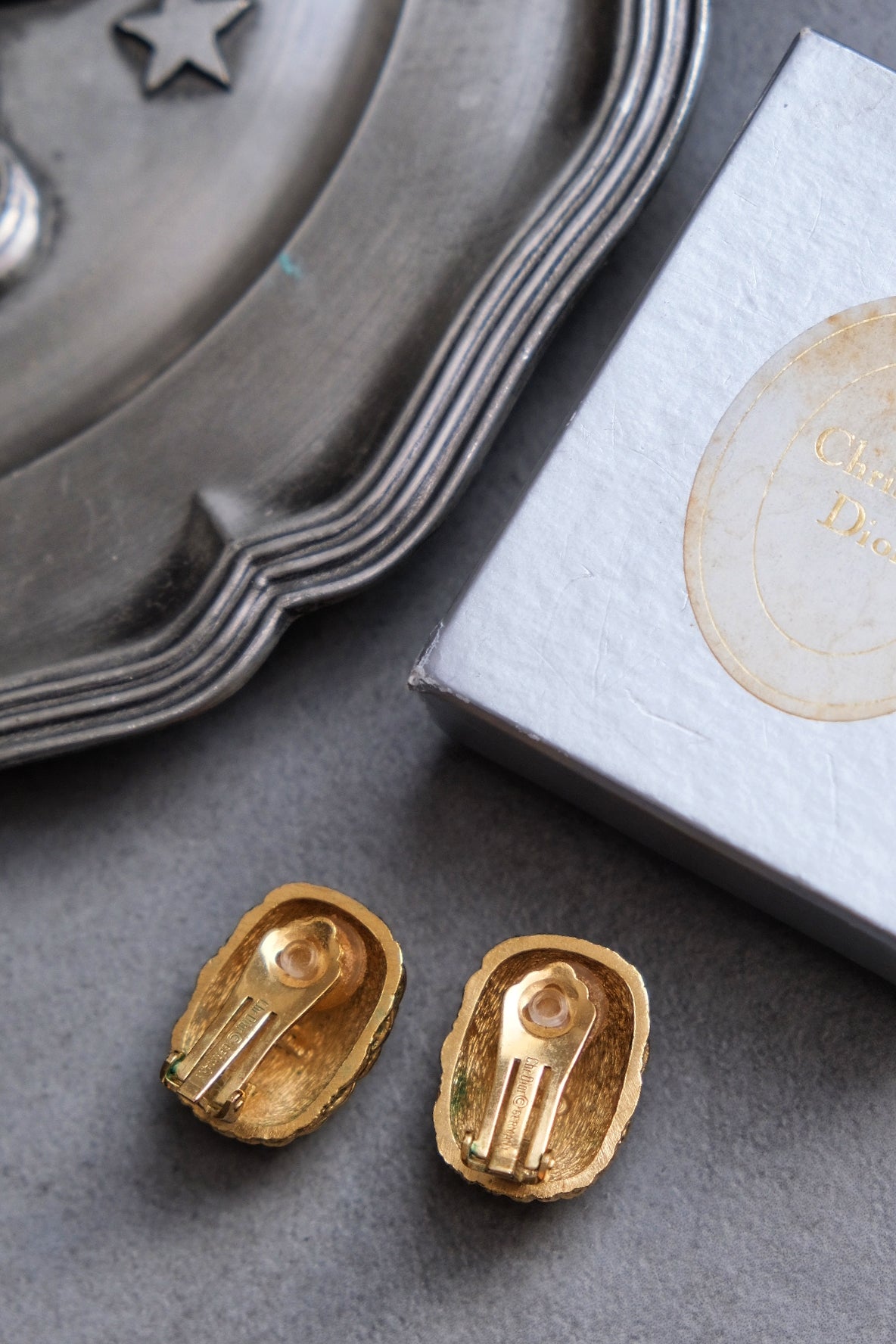 Christian Dior Braid Vintage Ear clips Earrings