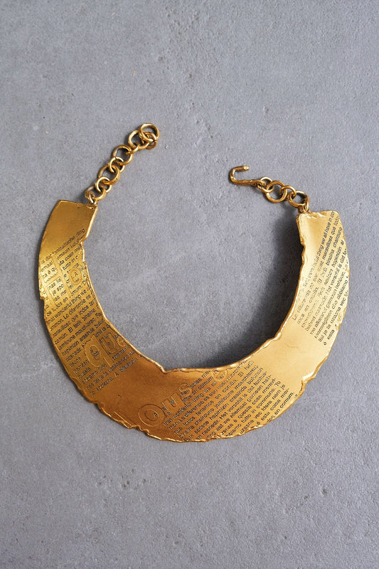 BICHE DE BERE multilingual modernish massive chocker/necklaces vintage necklace