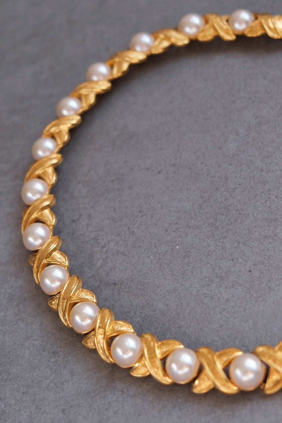 NAPIER Vintage imitation pearl necklace