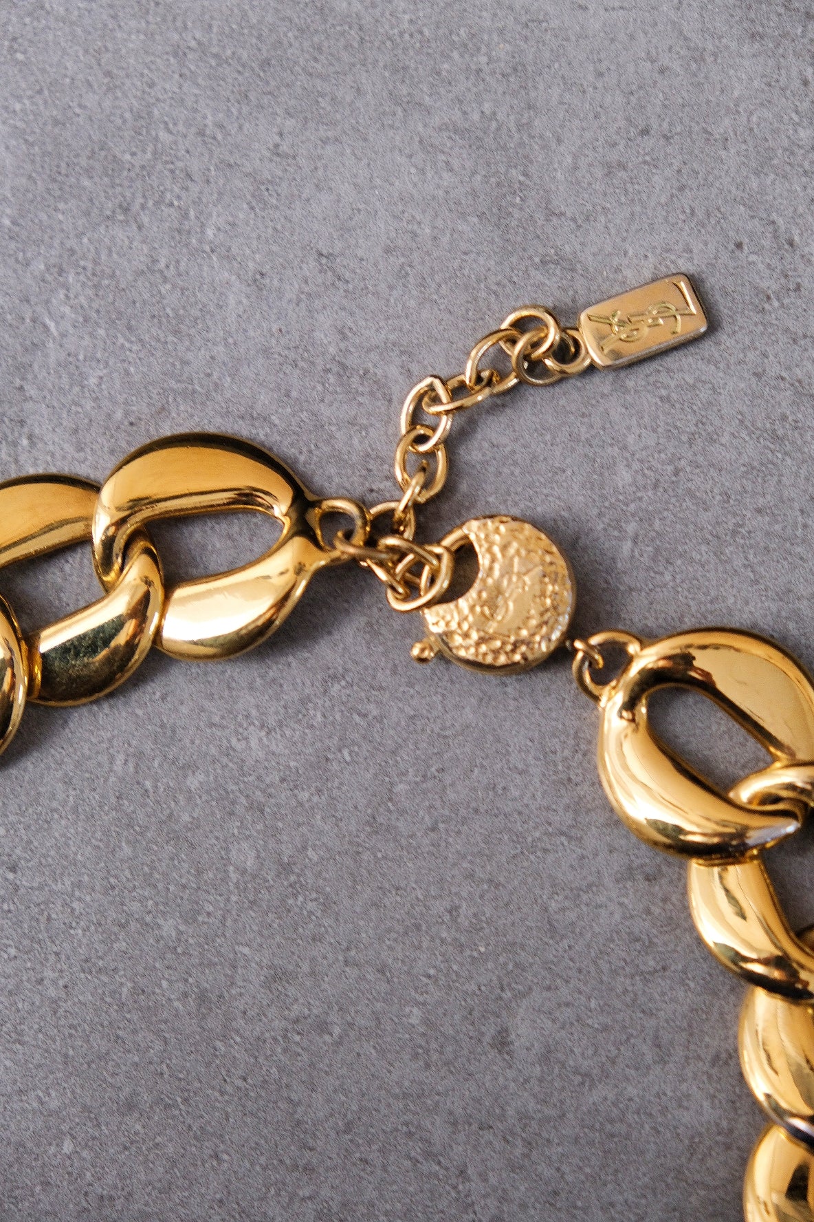 Yves Saint Laurent YSL massive vintage chain necklace