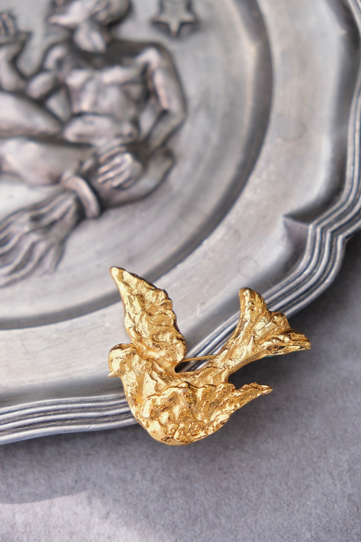 Yves Saint Laurent YSL Dove Brooch Vintage Brooch