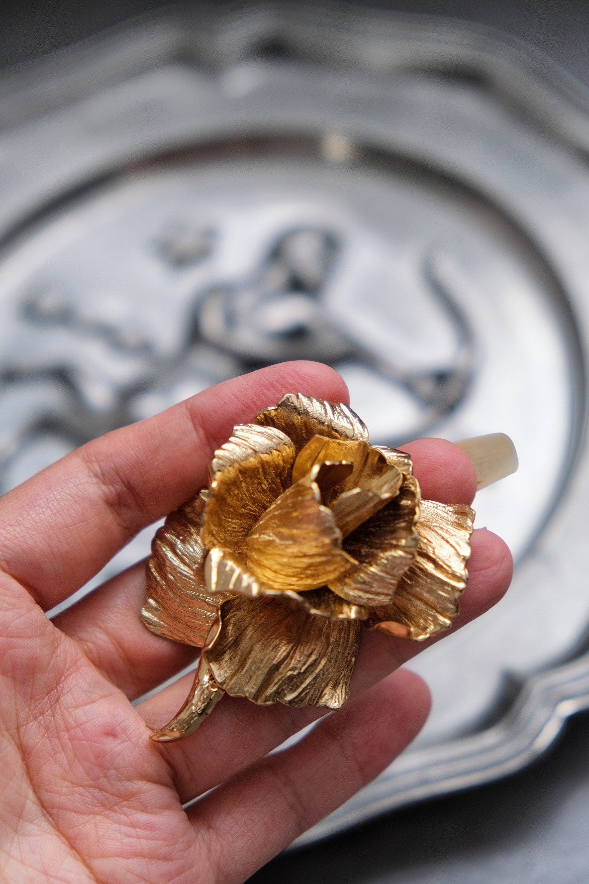 Christian Dior Rose Brooch