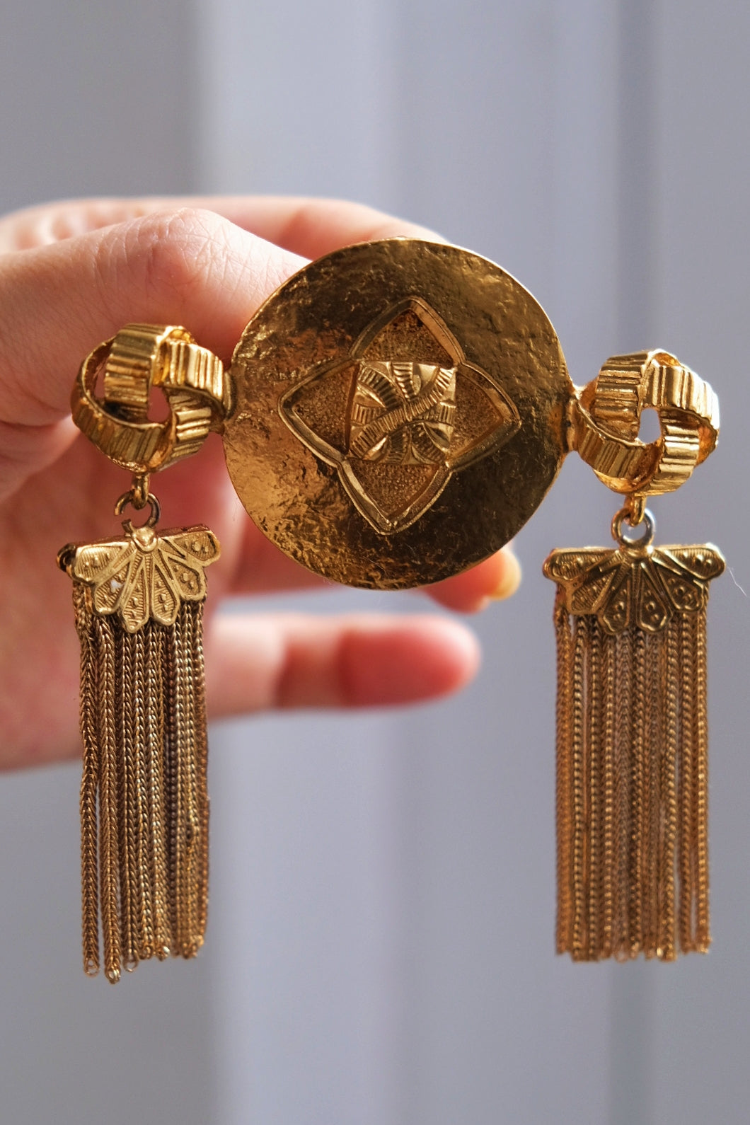 Yves Saint Laurent YSL Tassel Brooch French Vintage pin Vintage Brooch