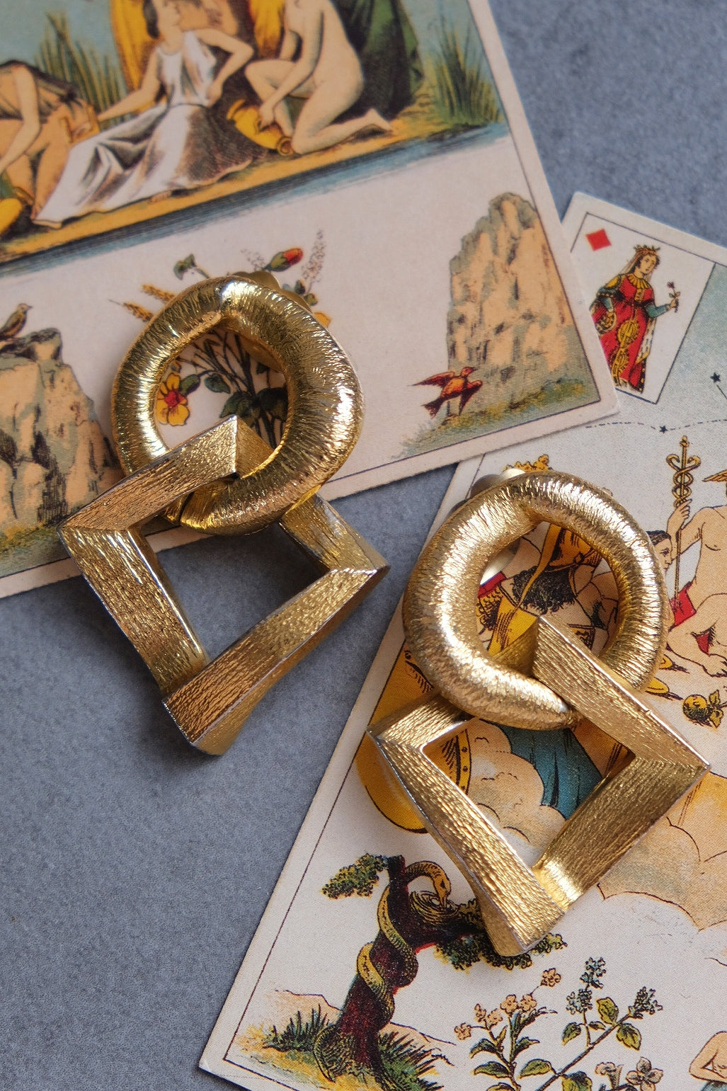 Yves Saint Laurent YSL vintage Dangle Earclips