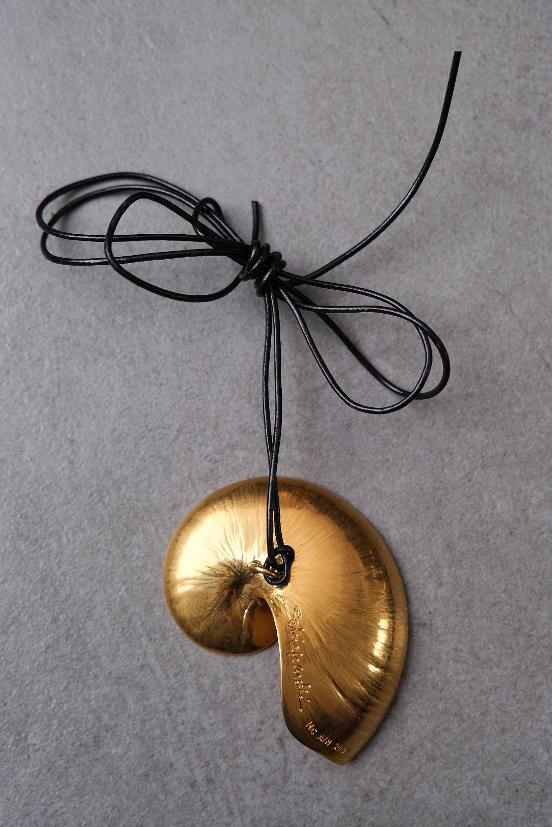 Schiaparelli Sea Snail leather chain necklace