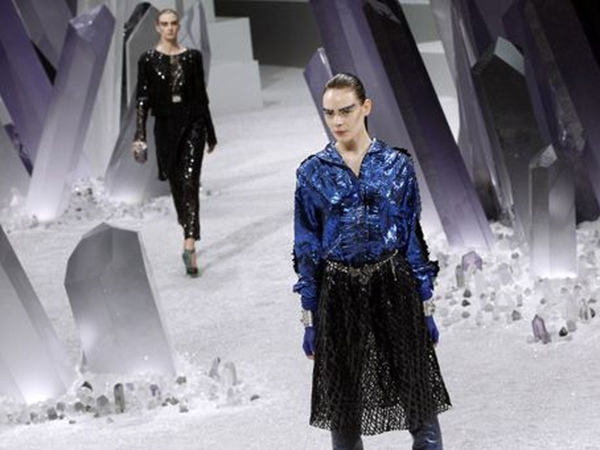 Chanel 2012 Fall/Winter Runway Agate Rock Crystal Necklace/Belt