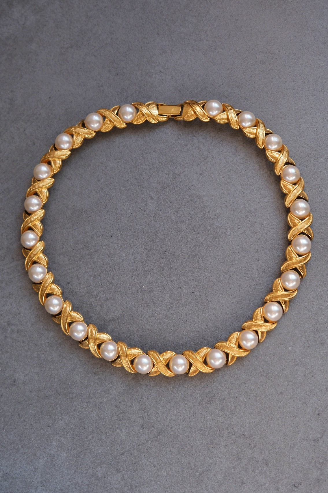 NAPIER Vintage imitation pearl necklace