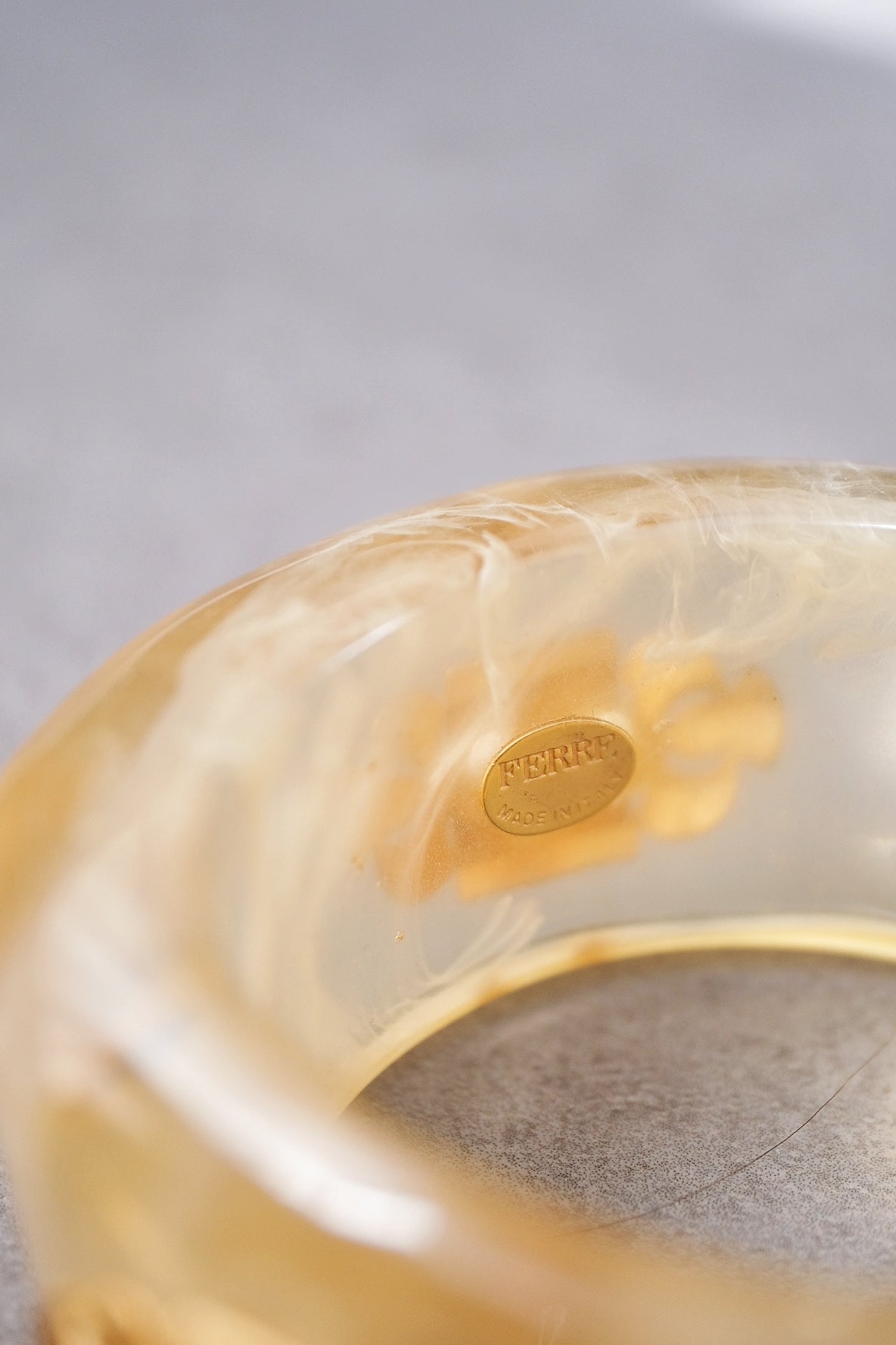Gianfranco Ferré Bakelite Cuff set Vintage bracelet