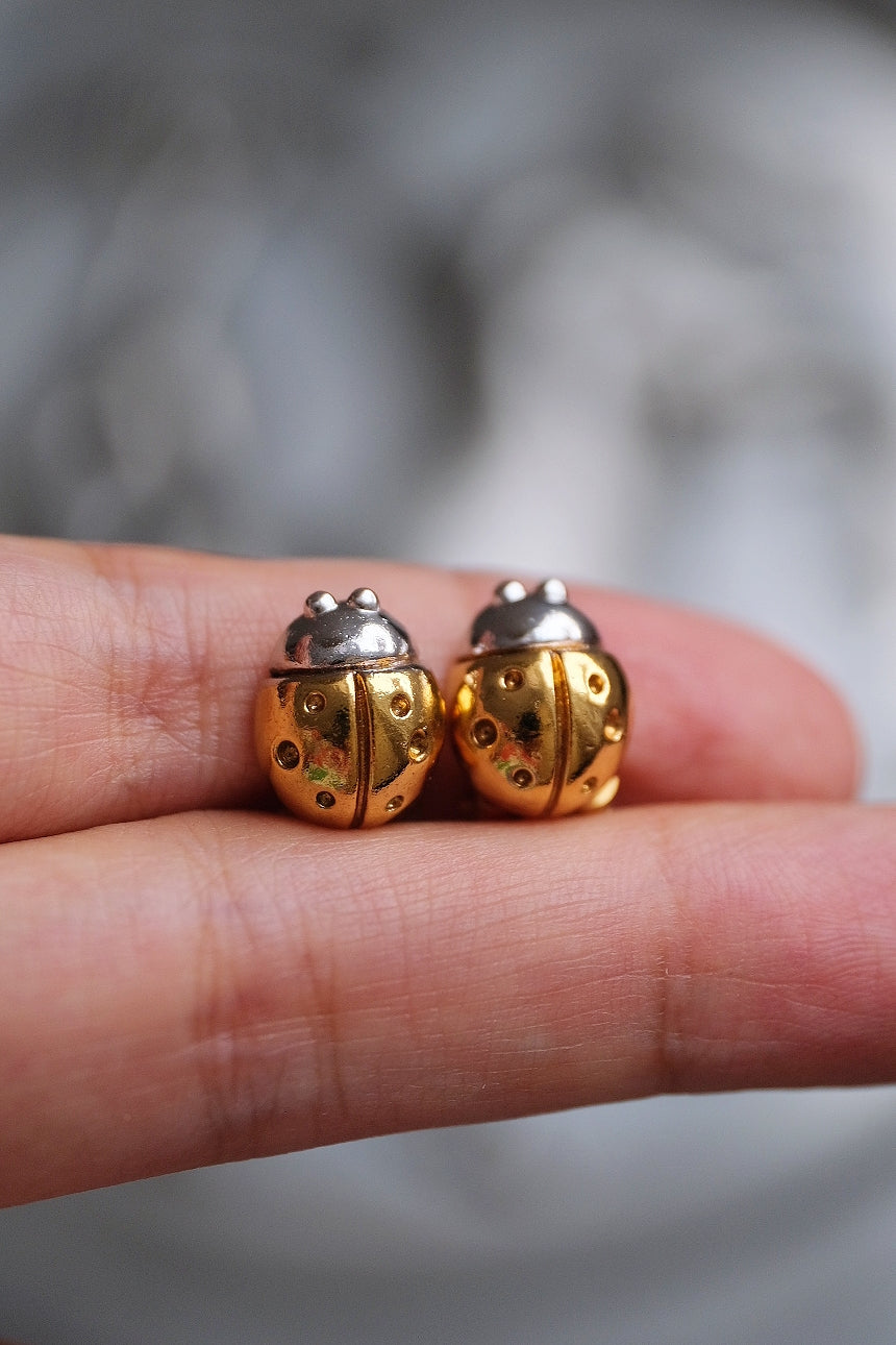 Lanvin Germany ladybug earclips Vintage Earrings