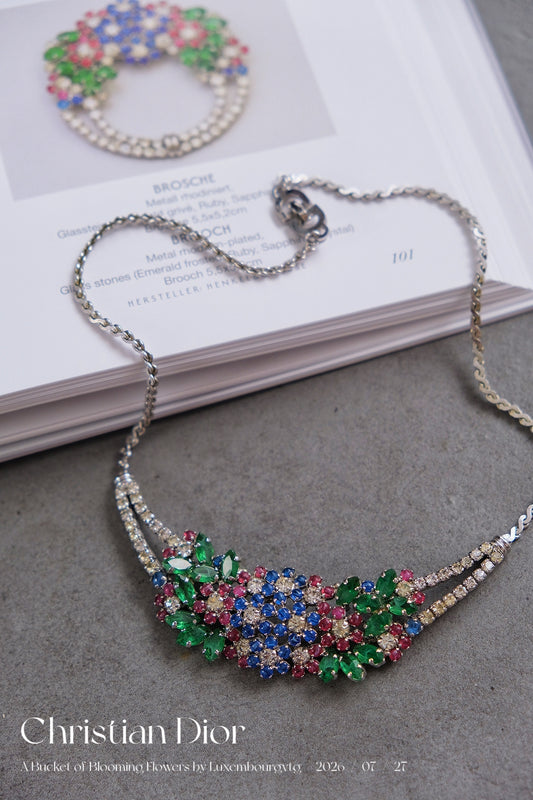 Christian Dior Flower Buckets Necklace