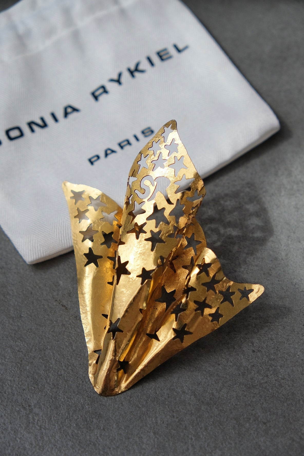 SONIA RYKIEL Paper Cutting statement Vinatge Pin