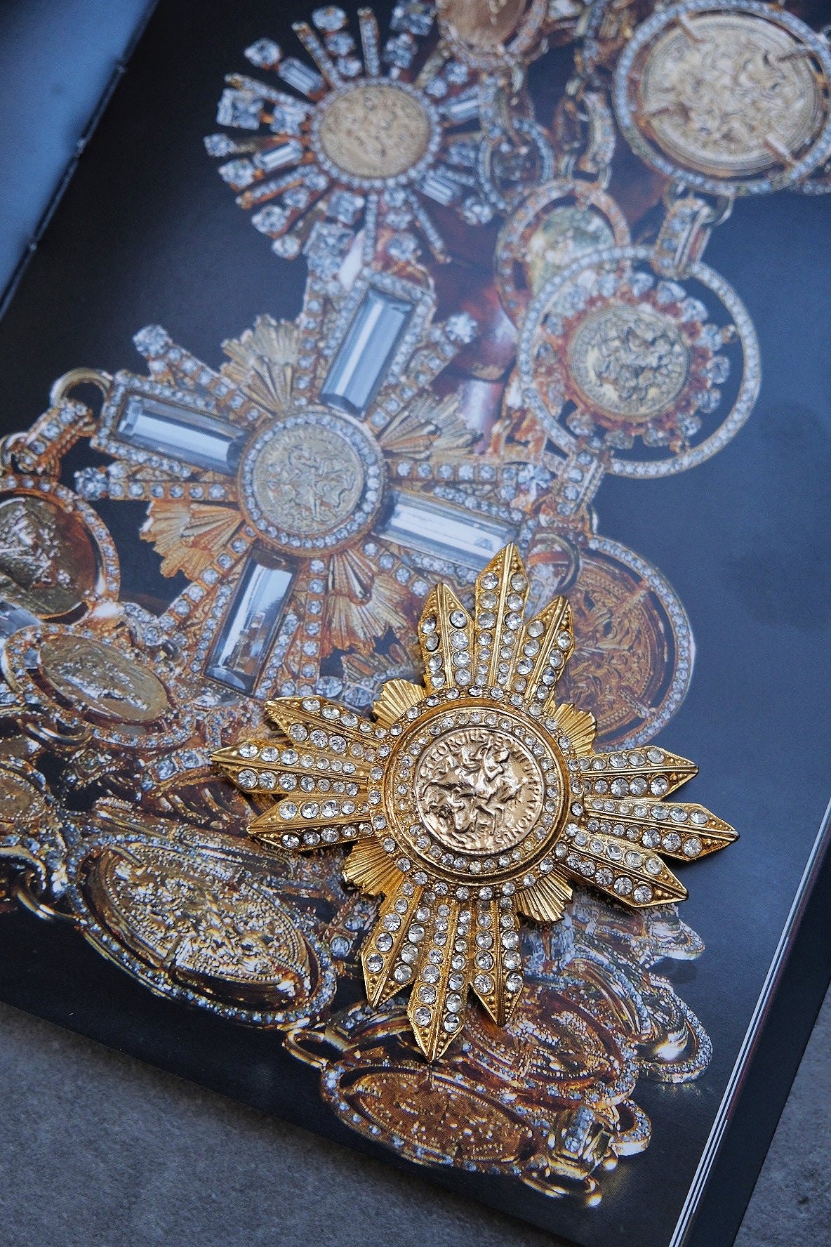 Gianfranco Ferré Bookpiece Maltese Cross Rome Coin Vintage brooch