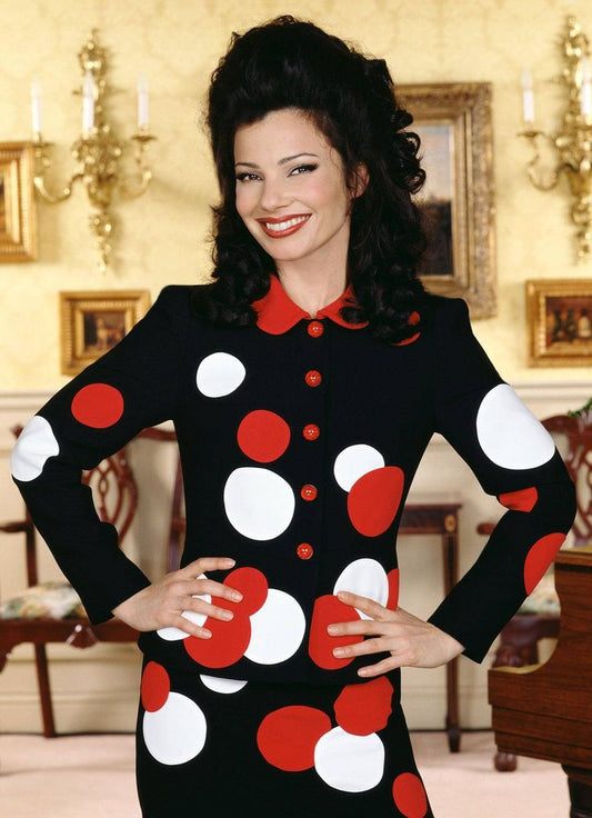 MOSCHINO Cheap and Chic Vintage Iconic Polka Skirt Fran Drescher