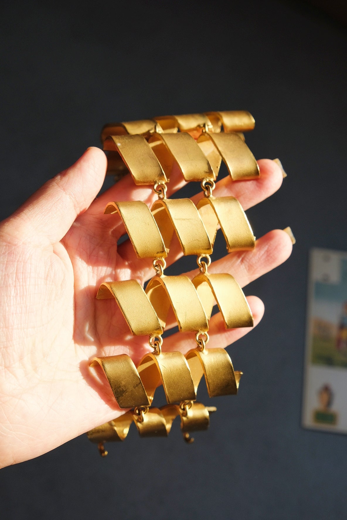 LANVIN Vintage massive size ribbon bracelet Vintage bracelet/cuff