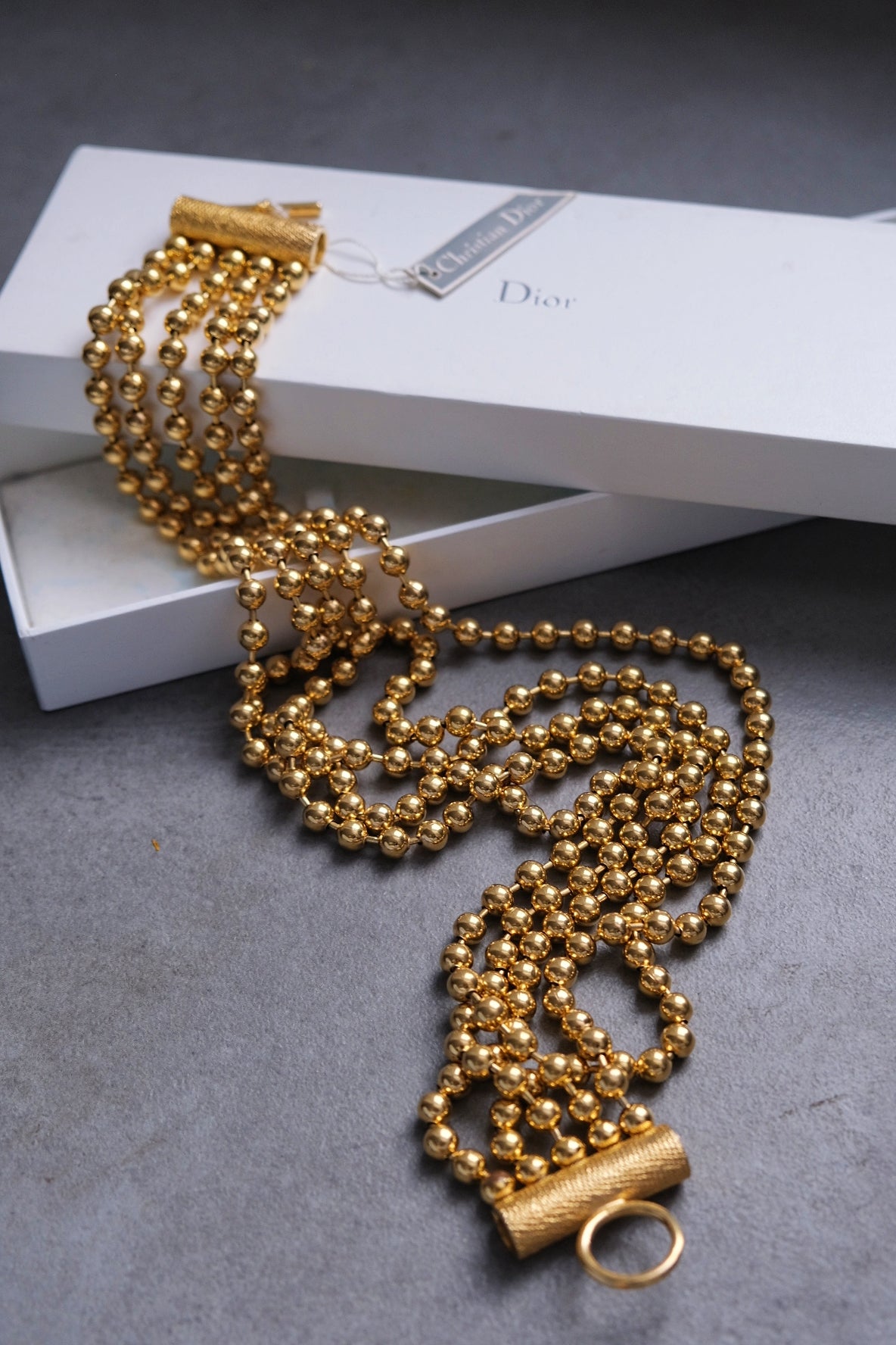 CHRISTIAN DIOR 1970s statement chocker necklace French Vintage necklace