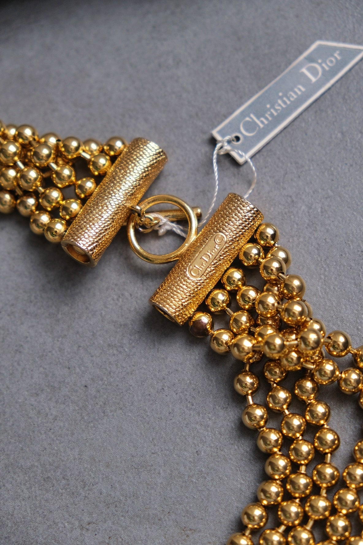 CHRISTIAN DIOR 1970s statement chocker necklace French Vintage necklace