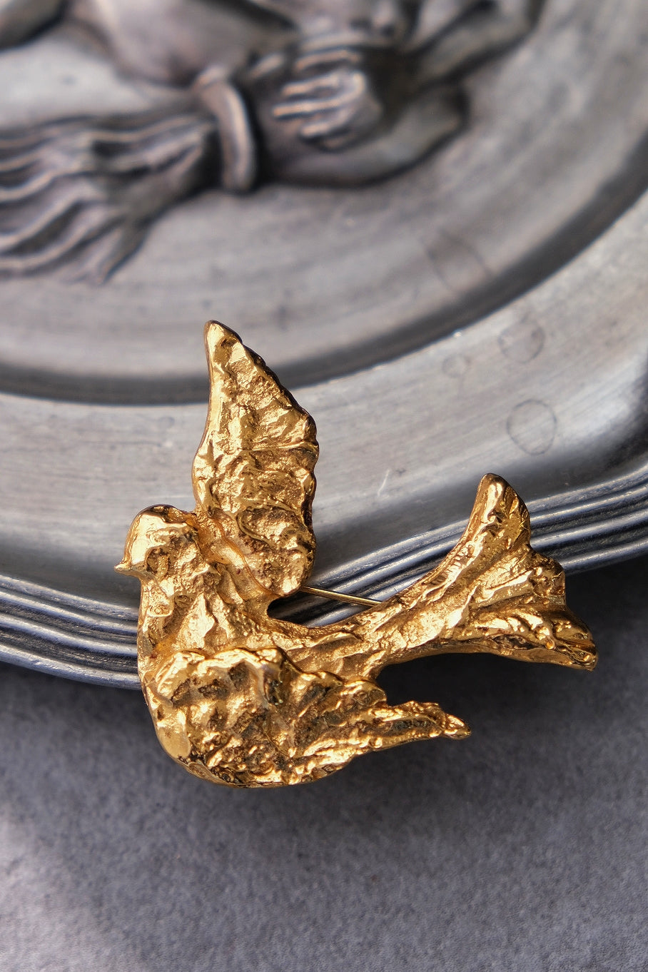 Yves Saint Laurent YSL Dove Brooch Vintage Brooch