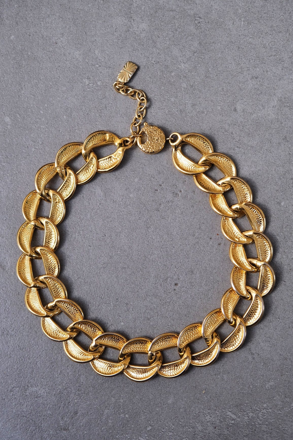 Yves Saint Laurent YSL massive vintage chain necklace