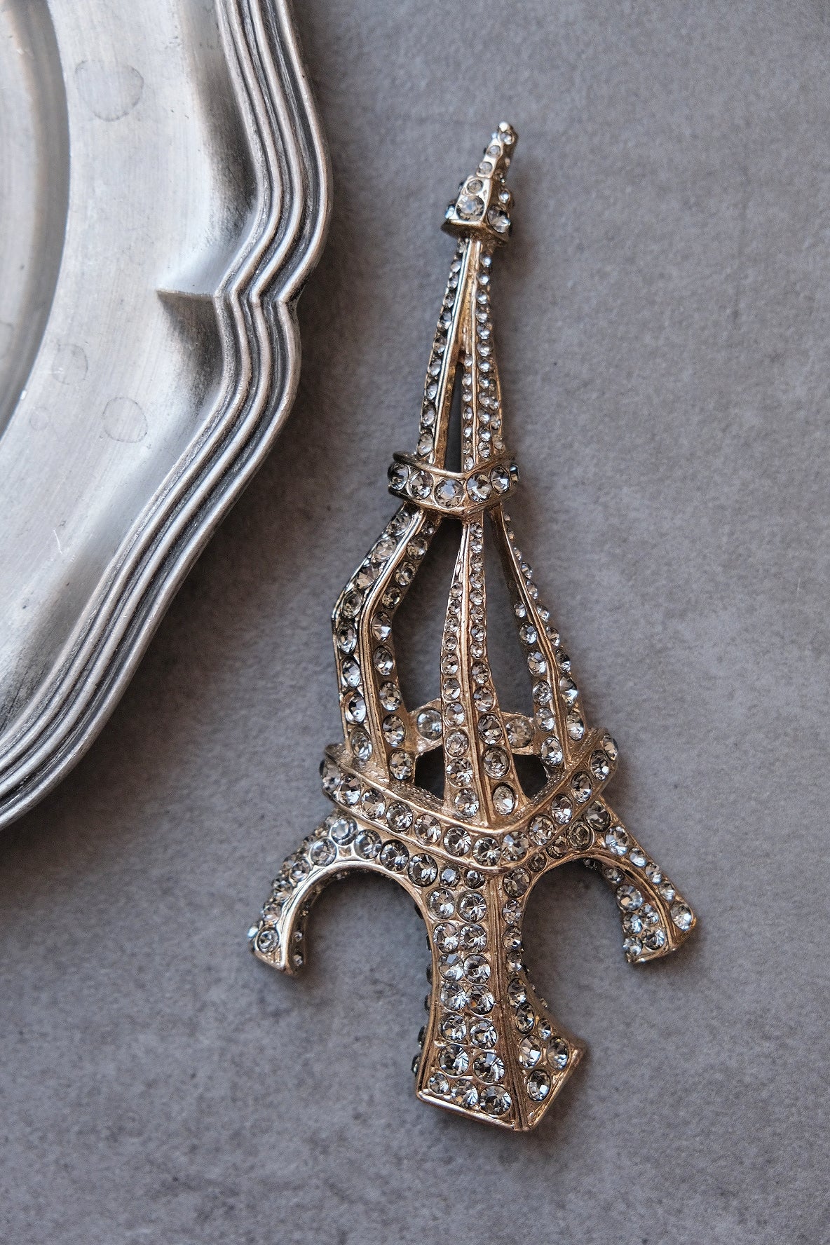 SONIA RYKIEL statement massive Vinatge Eiffel Tower Brooch Pin