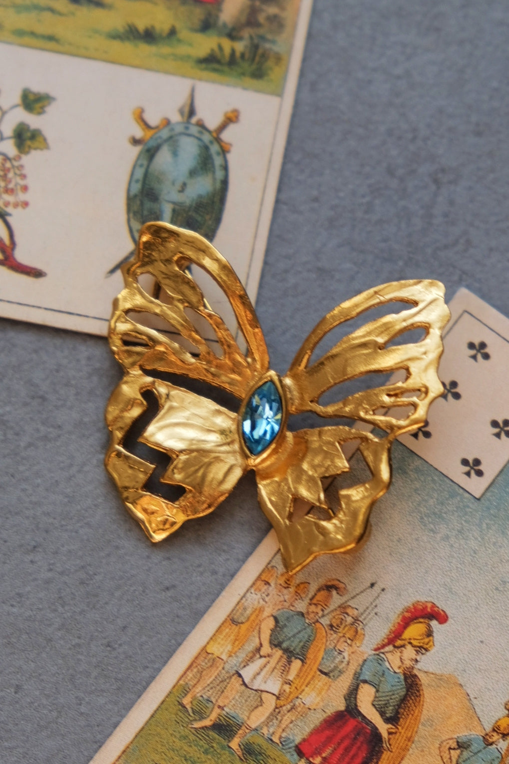 Yves Saint Laurent YSL vintage butterfly brooch