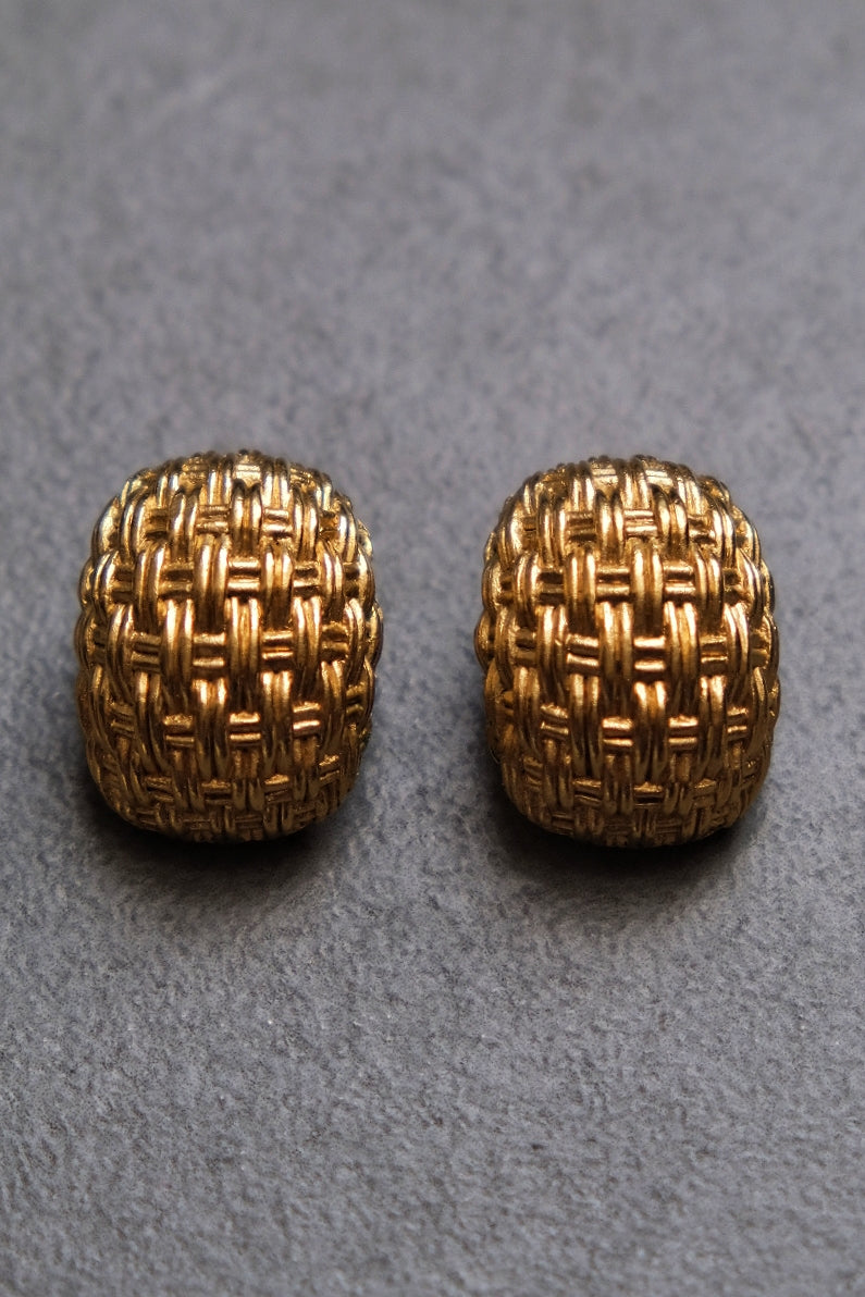 Christian Dior Braid Vintage Ear clips Earrings