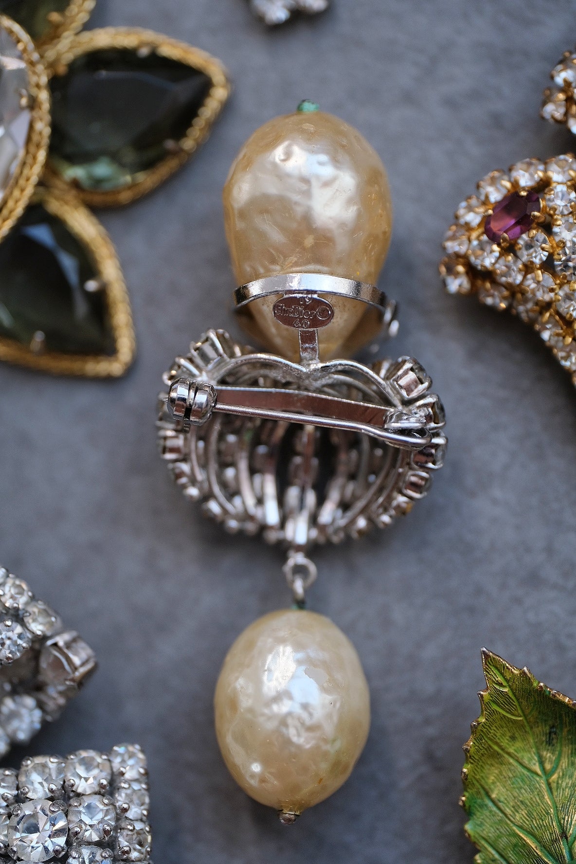 Christian Dior 1960 Imitation Pearl Brooch