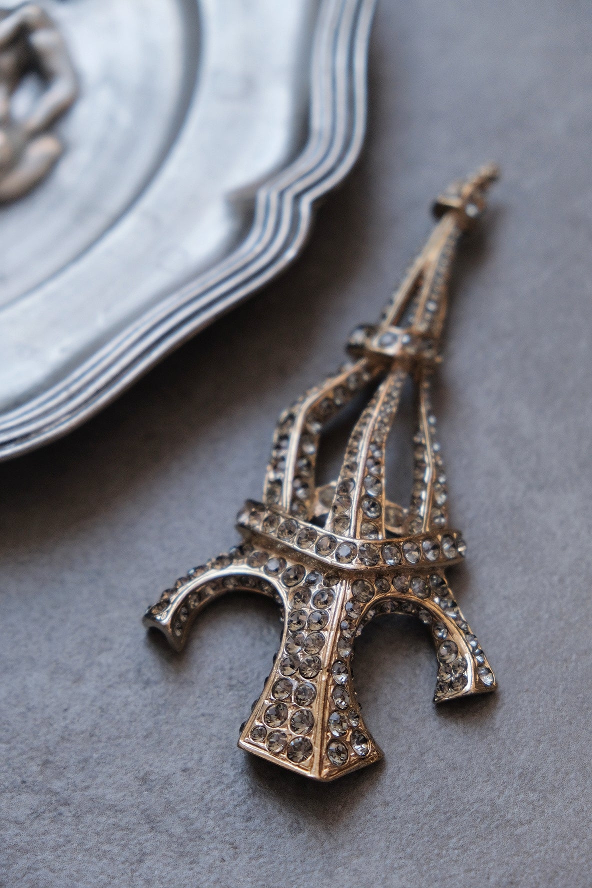 SONIA RYKIEL statement massive Vinatge Eiffel Tower Brooch Pin